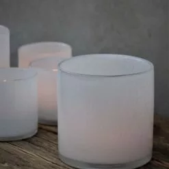 Majas Cottage - Ljuslykta Vit Stor 12x12 CM