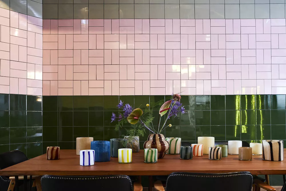 Sagaform By On - Ljuslykta Calore XS Randig Blå/Vit 4 Sagaform By On - Ljuslykta Calore XS Randig Blå/Vit - Bild 2