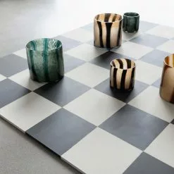 Sagaform By On - Ljuslykta Calore XS Randig Brun/beige -Högtider kampanj 5280602722 254514 preview