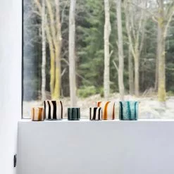 Sagaform By On - Ljuslykta Calore XS Randig Brun/beige -Högtider kampanj 5280602722 254515 preview