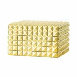 THG HOME & INTERIOR THG - GULD LÅDA MED NITAR