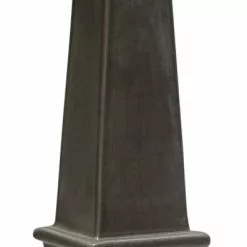 HALLBERGS BELYSNING - OBELISCO PRYDNADSKERAMIK GRÅ