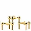 STOFF Nagel STOFF - NAGEL CANDLE HOLDER BRASS 3-PACK 1 STOFF Nagel STOFF - NAGEL CANDLE HOLDER BRASS 3-PACK -Högtider kampanj 9035