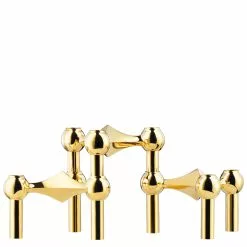 STOFF Nagel STOFF - NAGEL CANDLE HOLDER BRASS 3-PACK
