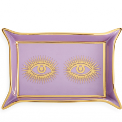 Jonathan Adler - Eyes Valet Tray Purple/ Gold