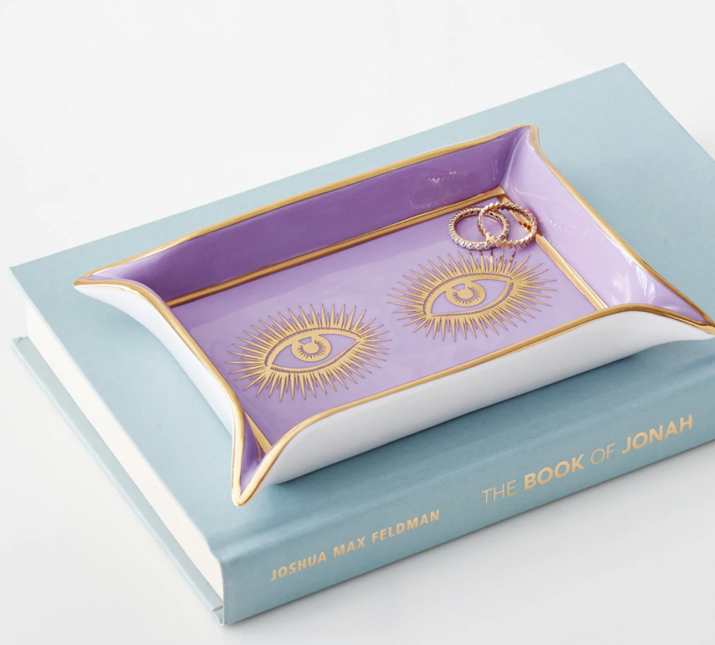 Jonathan Adler - Eyes Valet Tray Purple/ Gold 5 Jonathan Adler - Eyes Valet Tray Purple/ Gold - Bild 4