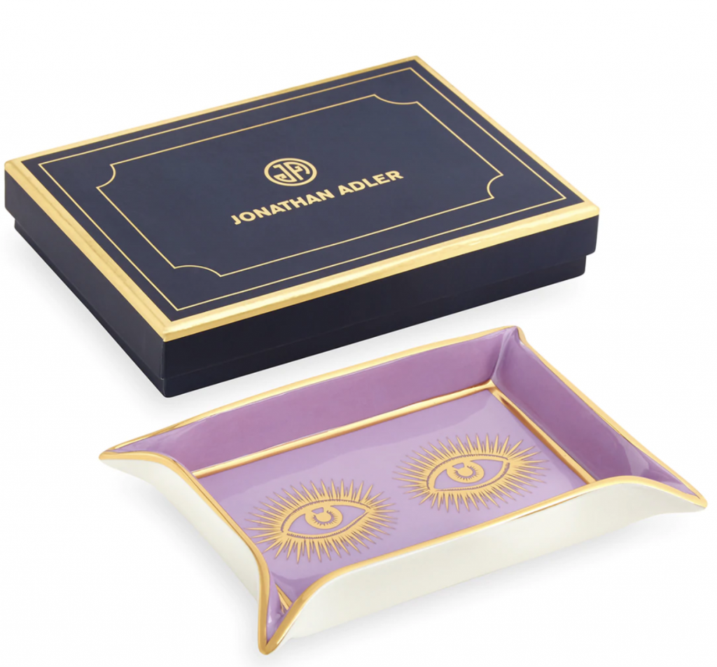 Jonathan Adler - Eyes Valet Tray Purple/ Gold 3 Jonathan Adler - Eyes Valet Tray Purple/ Gold - Bild 2