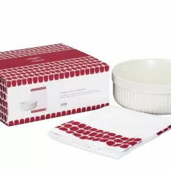 ARABIA - UUNIKOKKI 1,5 L SKÅL & KÖKSHANDDUK RÖD