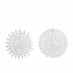 HOUSE DOCTOR -PAPPERS ORNAMENT DIA 30 CM VIT 4-PACK