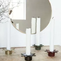 HOUSE DOCTOR -ljuslykta Som Stjärna Guld 8,5x3 Cm -Högtider kampanj web1200 white je0400 04