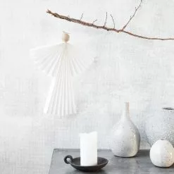 HOUSE DOCTOR -ÄNGEL I PAPPER VIT H 36 CM -Högtider kampanj web1200 white sc0062 02